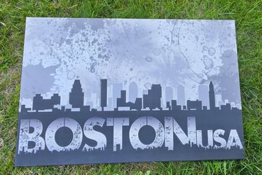 Boston Skyline Canvas Wall Art