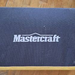 Compact Mastercraft cordless screwdriver with case.
