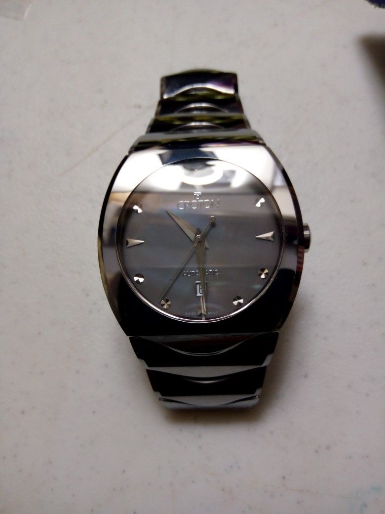 Men's Croton Tungsten Swiss Automatic watch CN 307194 Very Rare