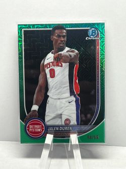2025-26 Bowman Chrome Jalen Duren Green Mojo 98/99