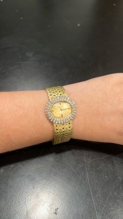 18k Gold Diamond Geneve Watch