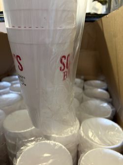 Bulk Lot Branded 400 Foam Cups