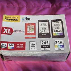 Canon 245XL & 246XL Printer Fine Cartridge Brand New Combo Pack