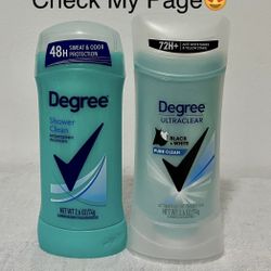 Degree Shower Clean/Pure Clean Deodorant Set