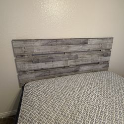 Queen bed  frame + mattress