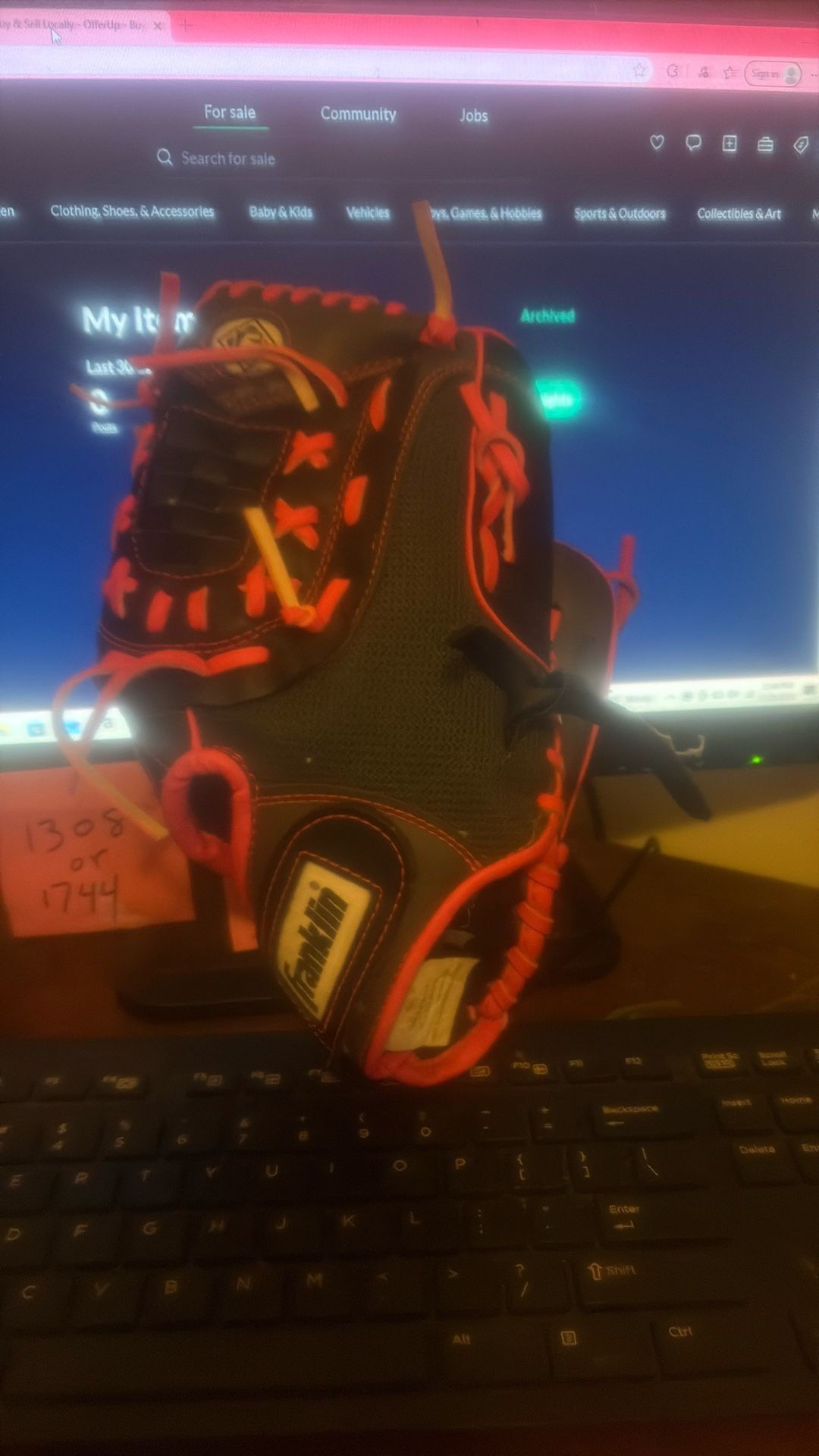 Franklin softball glove 