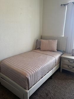 Twin Bed, Night Stand And Dresser