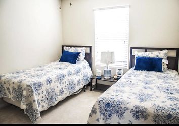 Twin mattress and frame for sale! Free rails with purchase