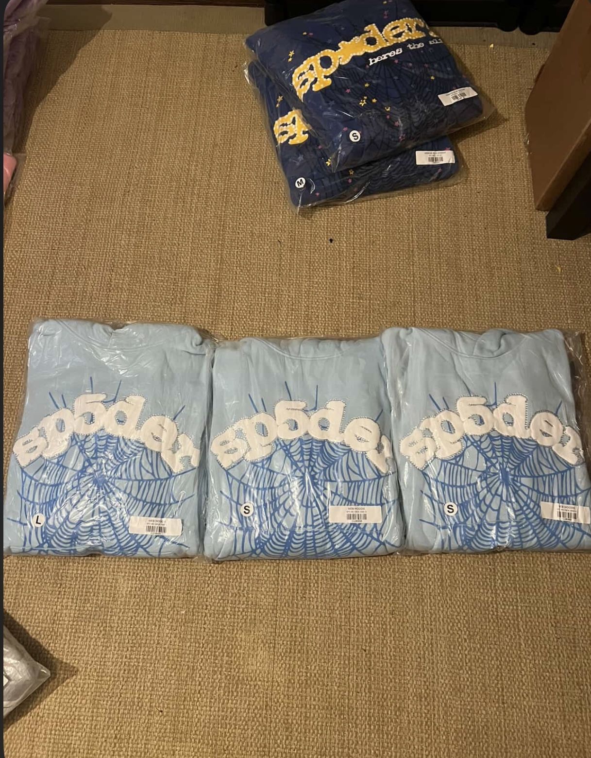 Spider hoodie All Blue