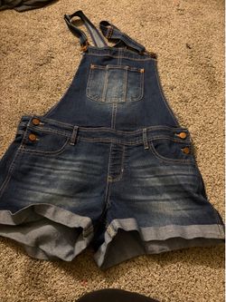 Denim overalls Shorts