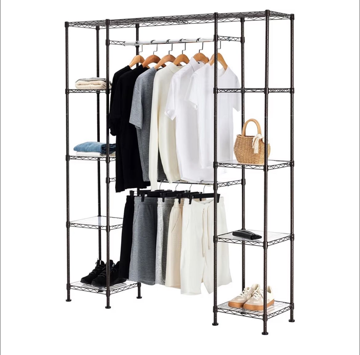 Metal Hanging Closet Organizer 