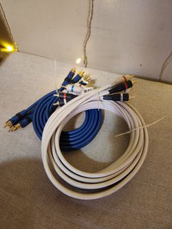 Lot of 2 Premium HDTV Component AV Cables - Acoustic Research & Steren Python