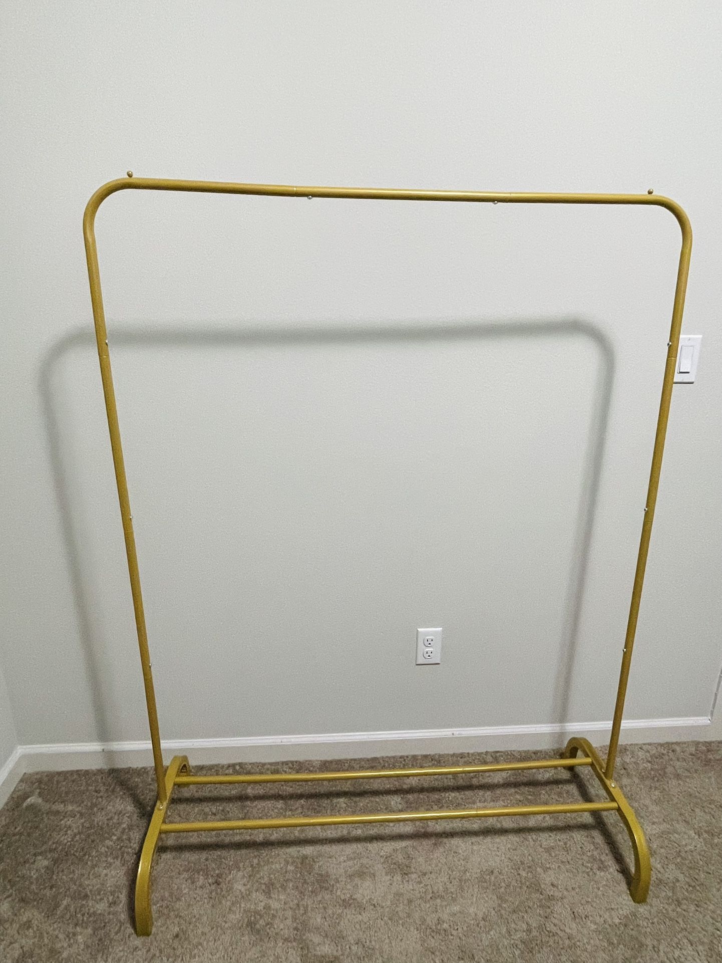 Metal Garment Rack With Bottom Shelf 