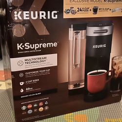 Keurig® K-Classic* brewer Keurig coffee maker with 24 K-cup pods and, k-cup reusable coffee filter.