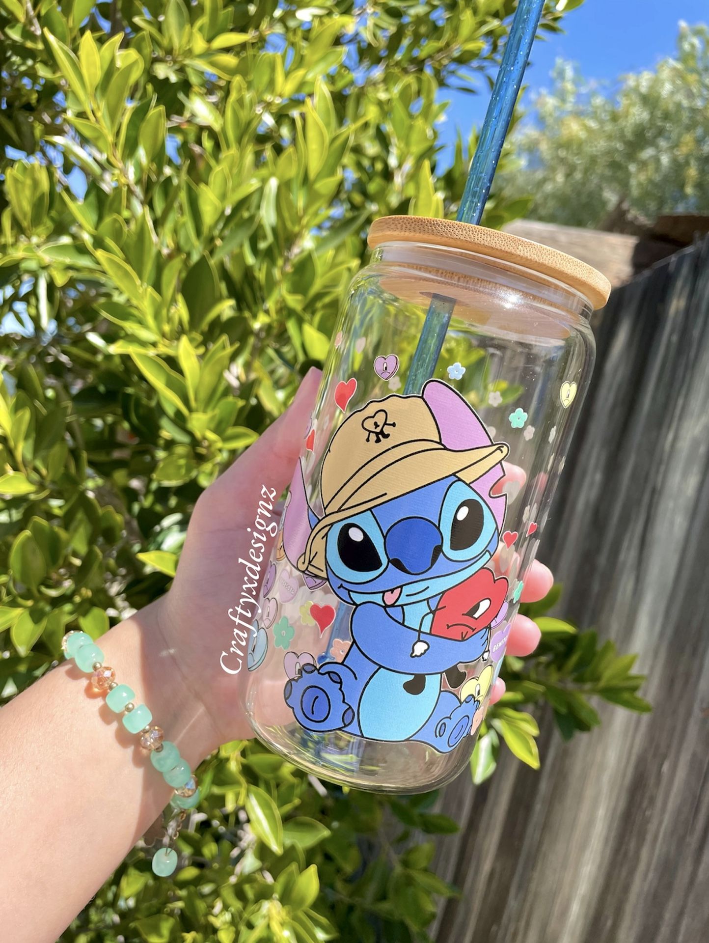 Stitch Cup / Bad Bunny Cup / Glass Cup / Custom Cup
