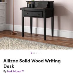 Allizae Solid Wood Writing Desk