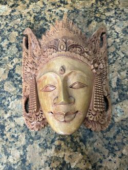 Wooden Mask Decor