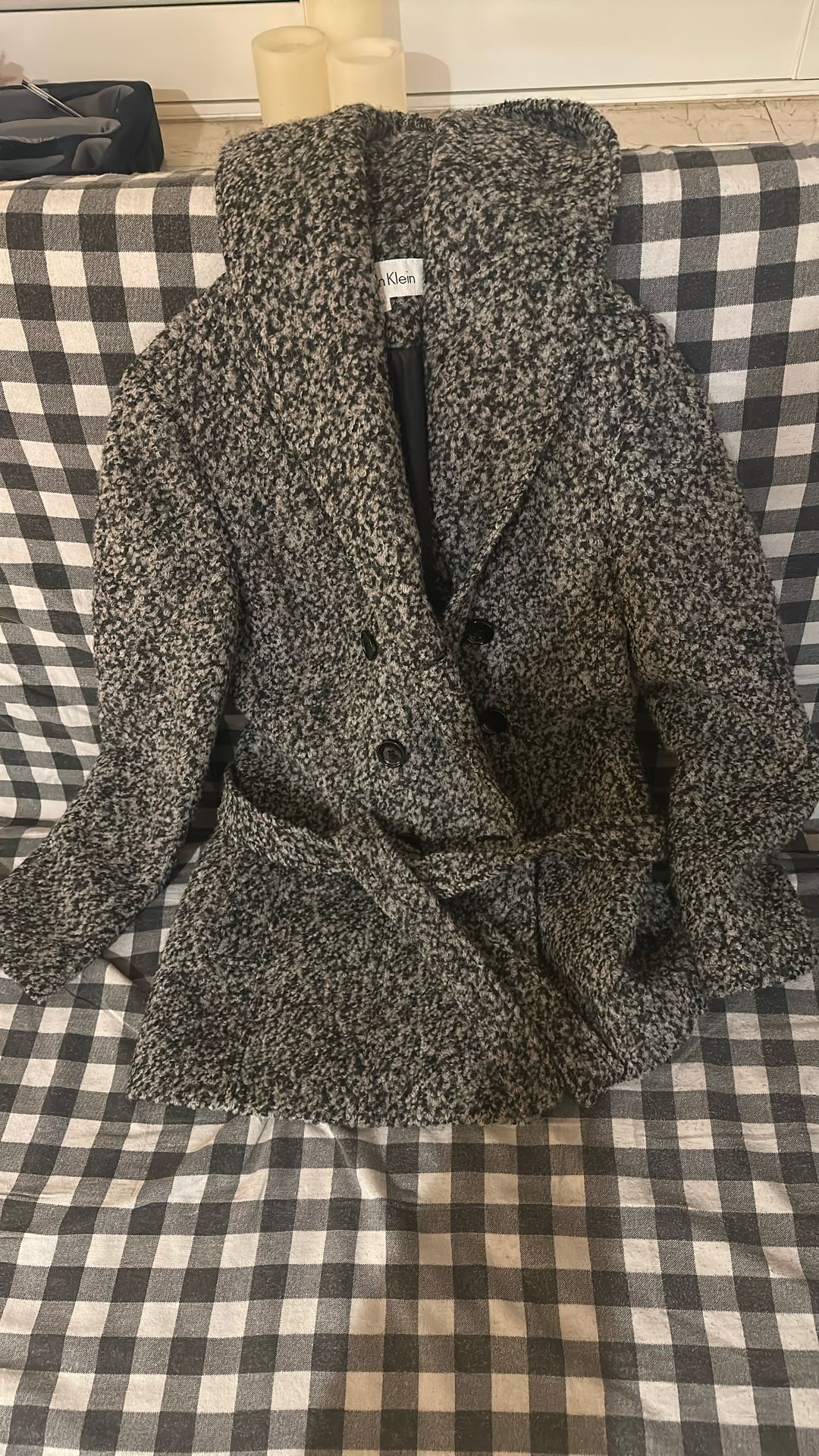 Women’s Hooded Wool Coat - Sz 6