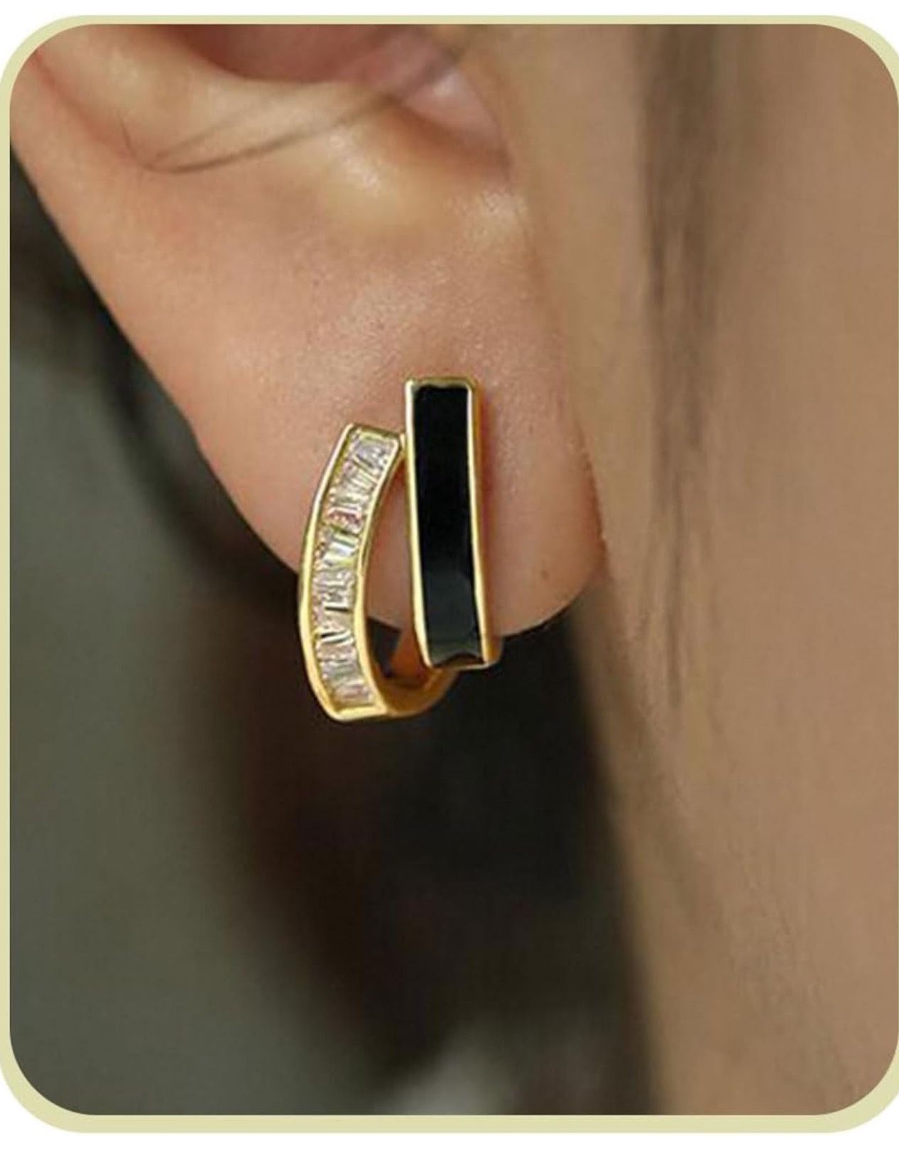 Stud earrings Gold Hoop Earrings for Women 14k Gold Huggie Earrings for women Enamel earrings Jewelry Gifts for Women