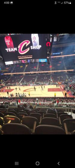 Cavs season tickets 4 tickets section c 120 row 11