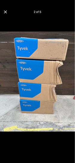 4 cases TYVEK Boot cover size LG 100 pcs each box $20 each