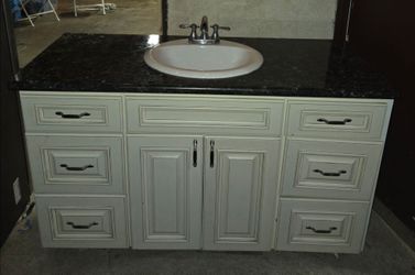 bathroom cabenit  with sink