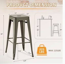 METAL BAR STOOLS