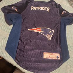 Dog Jersey New England Patriots Size Large 