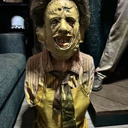 LIFESIZE LEATHERFACE BUST CUSTOM MADE TORSO MANIQUIN