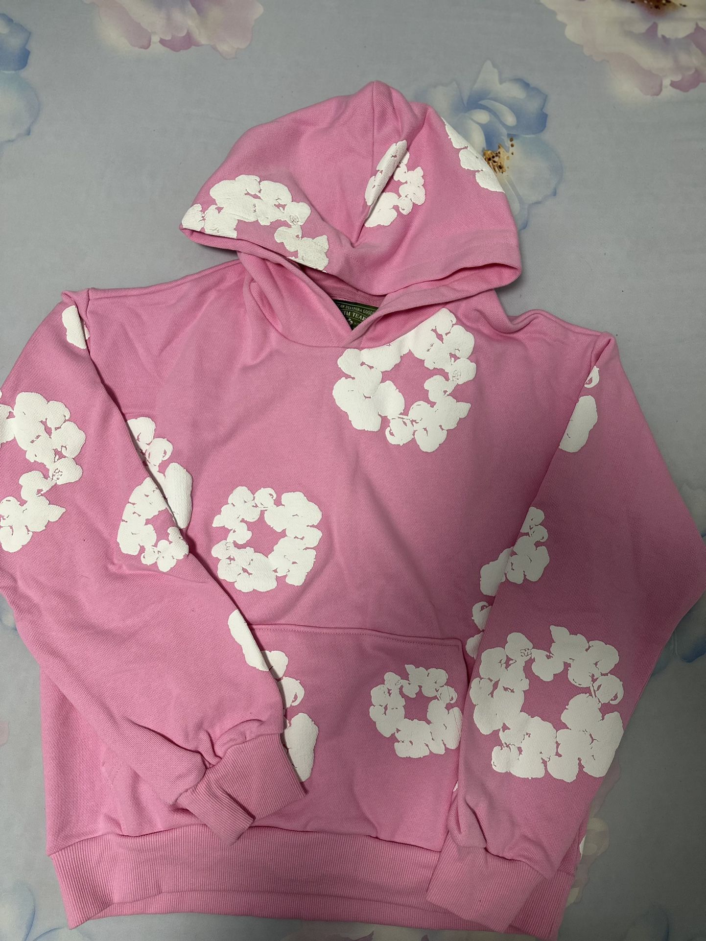 Pink/White Denim Tears Hoodie