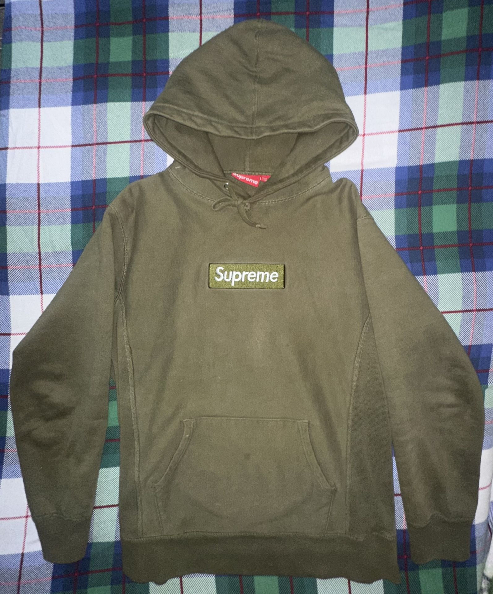 Supreme Box Logo Hoodie Forest Green Large