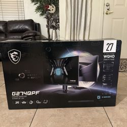 MSI gaming monitor 27” ( used once ) 