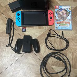Bundle Nintendo Switch, Accessories, and 2 GAMES