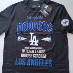 Size M Los Angeles Dodgers Pro Standard Men's City Tour Tee Black