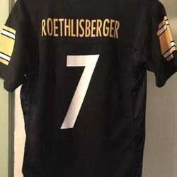 YOUTH SIZE M PITTSBURGH STEELERS NFL JERSEY BEN ROETHLISBERGER #7