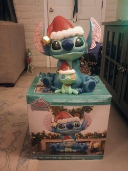 Disney Traditions Holiday Stitch and Scrump Figurine