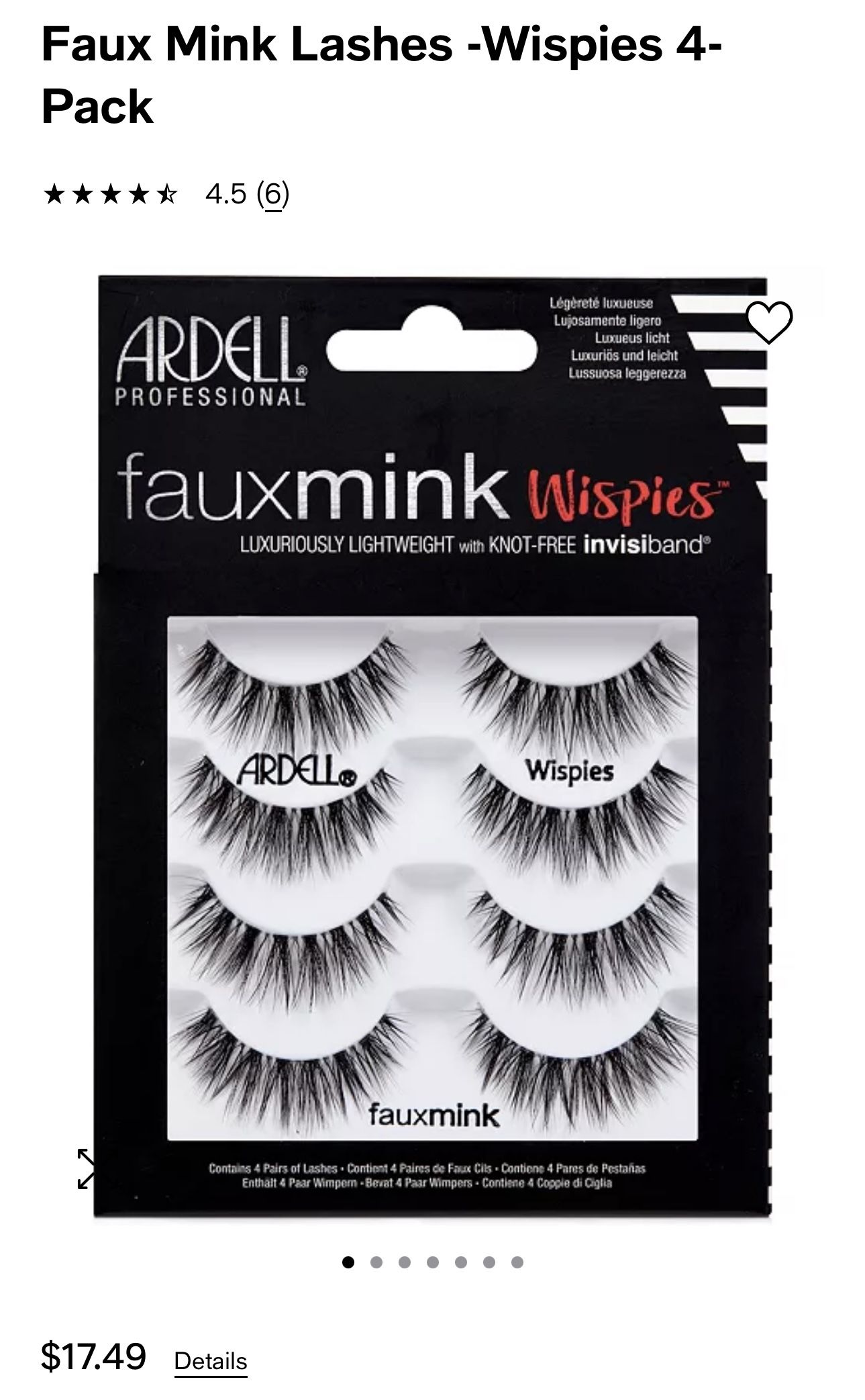 Lashes   4 Pack
