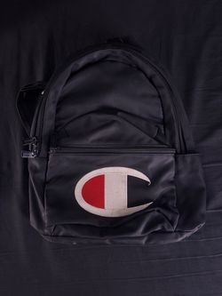 Champion Black Backpack with Large Logo
