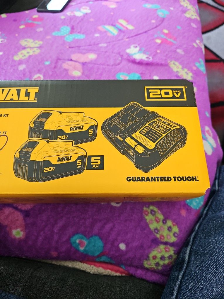 Dewalt 20v Max. 2 Battery And Charger