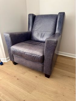Blue Leather Chair
