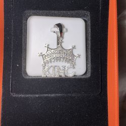 Moissanite 1.0 Carat Sterling Silver King Necklace Pendant