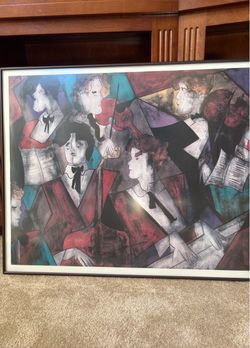 Le Kinff signed prints in frames