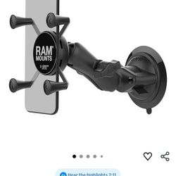 RAM Mounts X-Grip Phone Mount with Twist-Lock Suction Cup Base