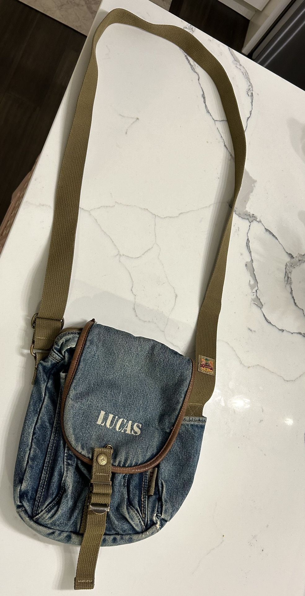 lucas messenger bag jean denim