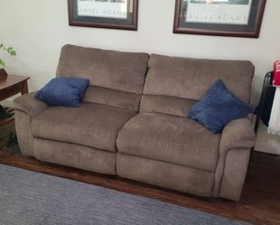 LAZYBOY MICROFIBER RECLINING LOVESEAT SOFA SECTIONAL