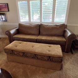 Sofa Couch  with ottoman 