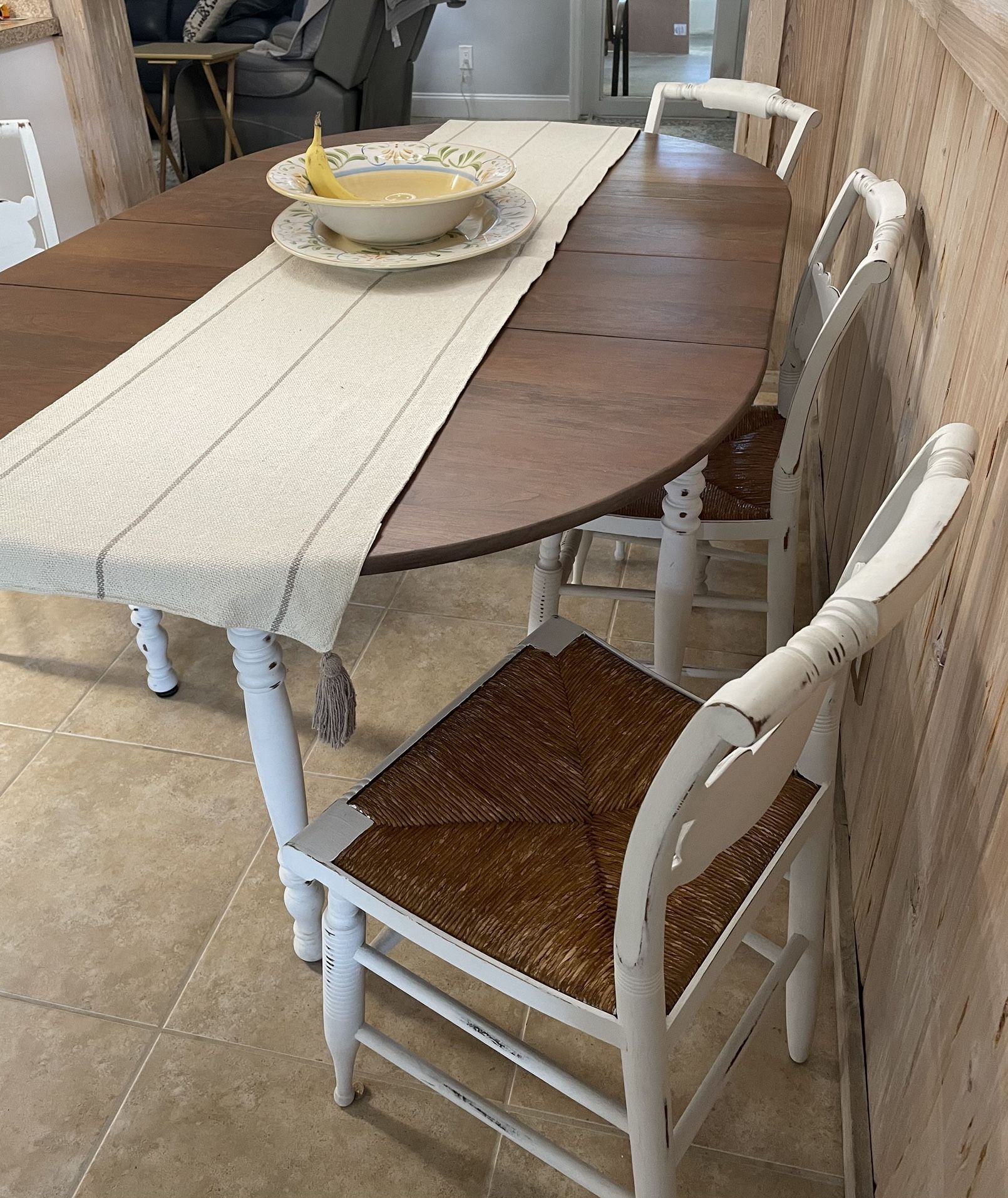 Antique Dining Table And Chairs 