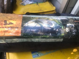 Very nice eight person tent and caring case like New only $60 firm