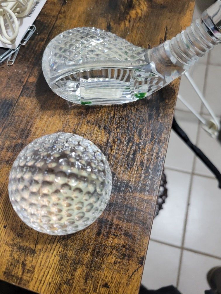 Waterford Crystal Golf Paper Weights
