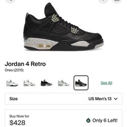 Jordan 4 Retro Oreo